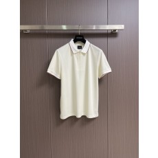 Kiton 남성 하프 지퍼 니트 반팔 폴로 셔츠 001-216133