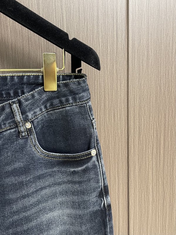 Kiton 남성 스트레이트 진 001-216134