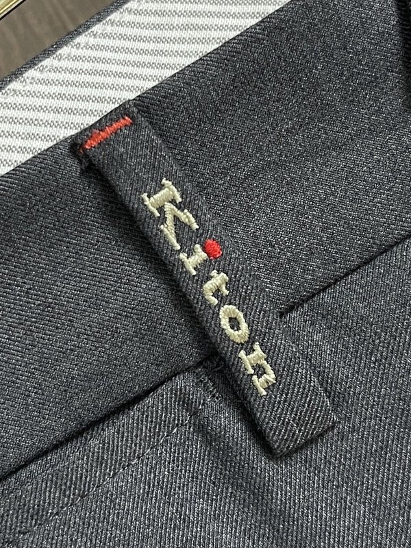 Kiton 빈티지 캐주얼 슬림핏 남성 정장 바지 001-216138