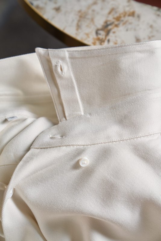 Kiton 울 혼방 남성 비즈니스 셔츠 001-216140