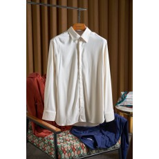 Kiton 울 혼방 남성 비즈니스 셔츠 001-216140