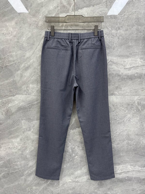 Kiton 남성 자수 로고 심플 캐주얼 정장 바지 001-216142