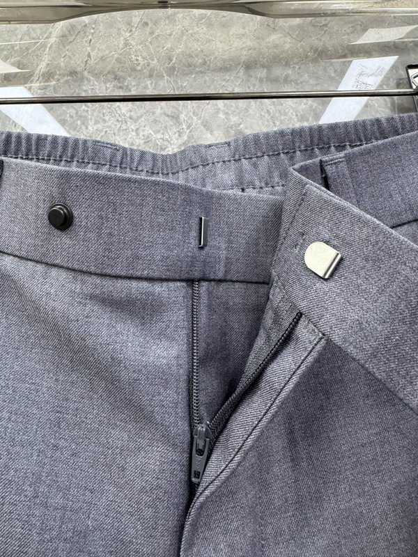 Kiton 남성 자수 로고 심플 캐주얼 정장 바지 001-216142