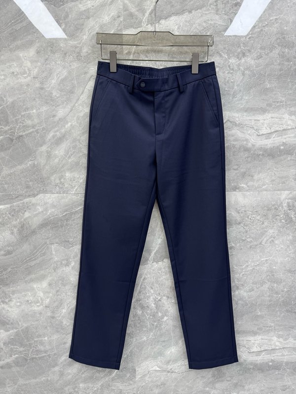 Kiton 남성 자수 로고 심플 캐주얼 정장 바지 001-216142