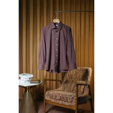 Kiton 울 천사격 긴팔 셔츠 001-216154