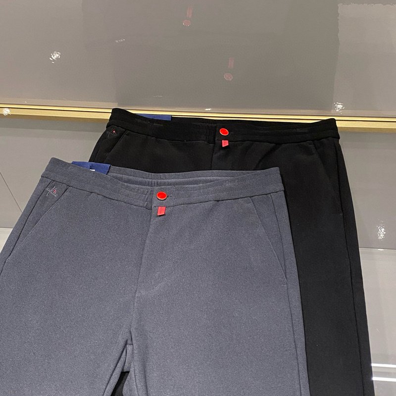 Kiton 남성 코튼 코듀로이 슬림 정장 바지 001-216160