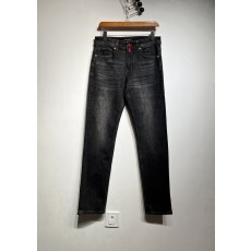 Kiton 미니멀 스타일 신축성 슬림 진 001-216164