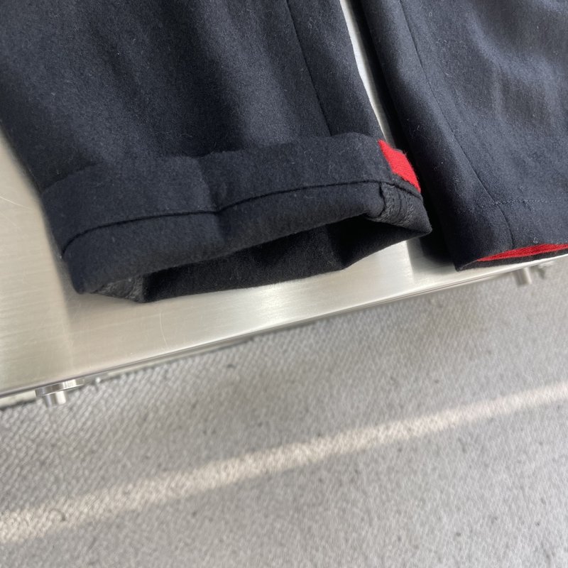 Kiton 남성 울 혼방 비즈니스 정장 바지 001-216165