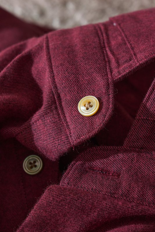 Kiton 남성 두꺼운 벨벳 셔츠 001-216174