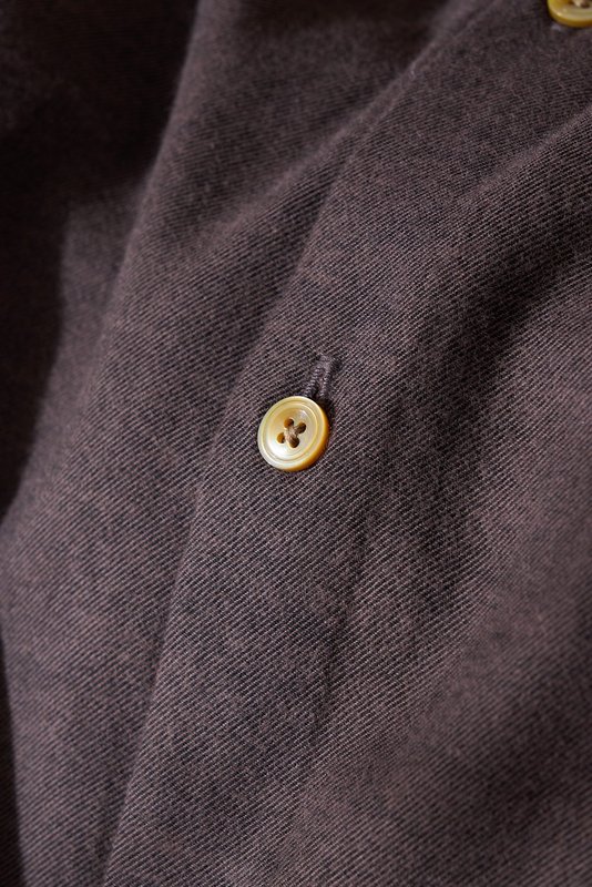 Kiton 남성 두꺼운 벨벳 셔츠 001-216178