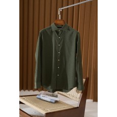 Kiton 남성 두꺼운 벨벳 셔츠 001-216179