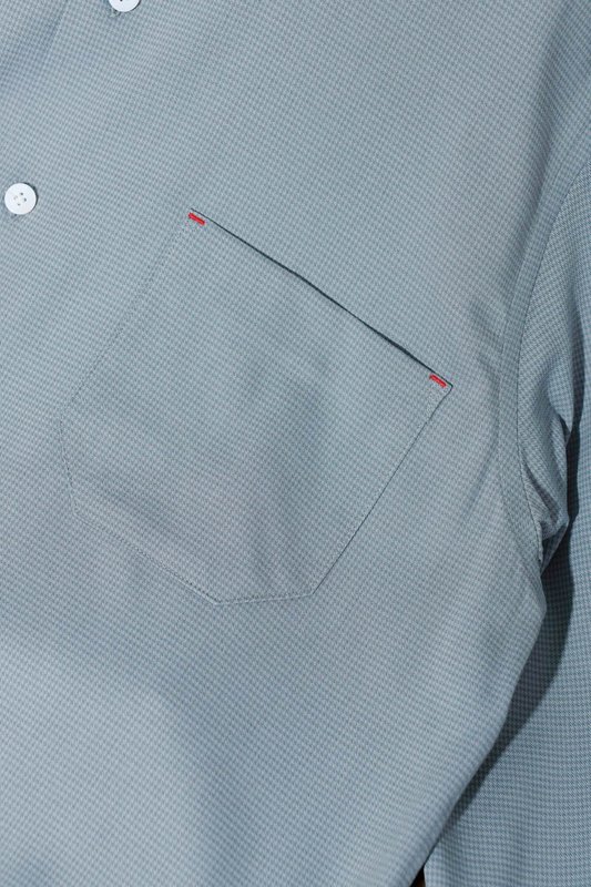 Kiton 울 천사격 긴팔 셔츠 남성용 001-216182