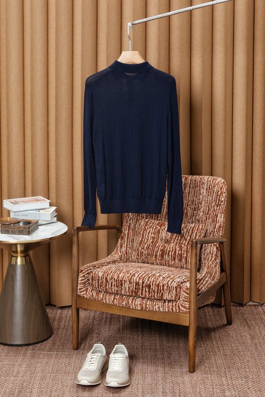 Kiton 남성 폴로 울 스웨터 001-216187