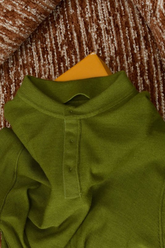 Kiton 남성 폴로 칼라 울 니트 001-216188
