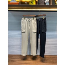 Kiton 가을 겨울 사선 면 스트레이트 캐주얼 팬츠 001-216193