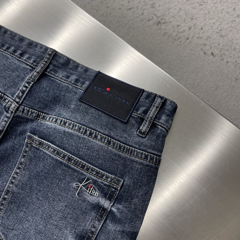 Kiton 봄여름 신상 스트레치 슬림 데님 팬츠 001-216195