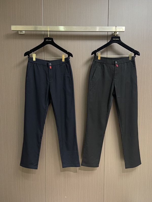 Kiton 빈티지 캐주얼 슬랙스 남성용 001-216199