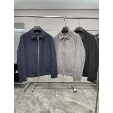 키톤 남성 울 혼방 칼라 지퍼 자켓 001-216201