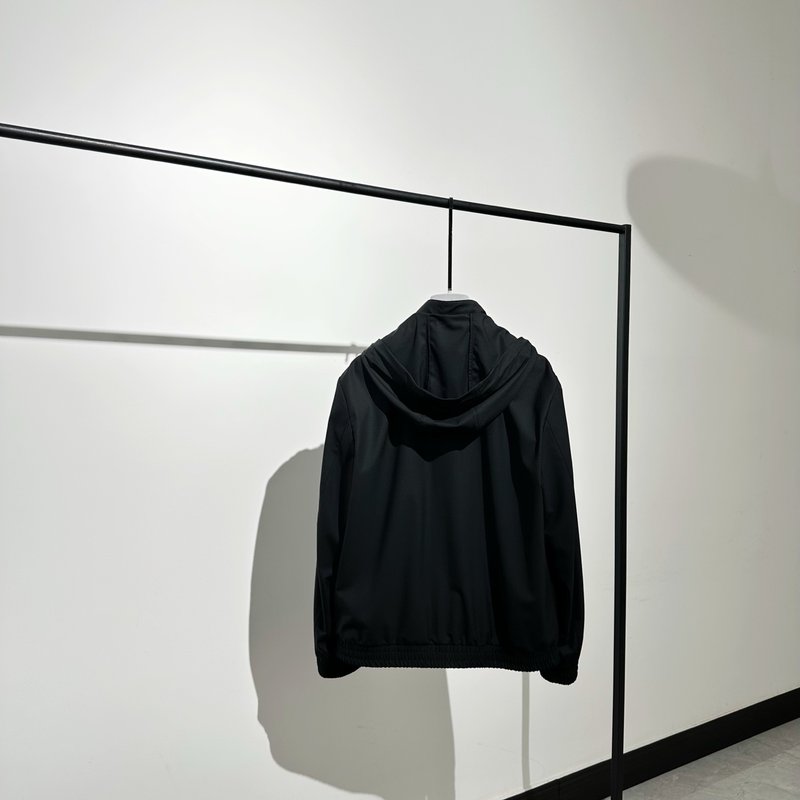 이탈리아풍 울 혼방 후드 자켓 001-216205
