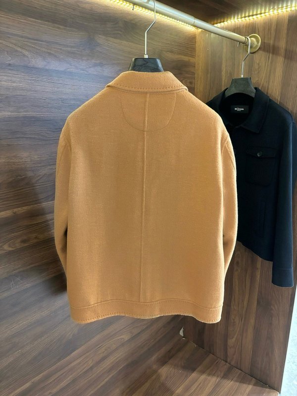 Kiton 울 캐시미어 혼방 남성 셔츠 자켓 001-216208