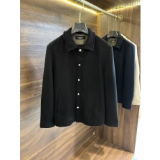 Kiton 울 캐시미어 혼방 남성 셔츠 자켓 001-216211