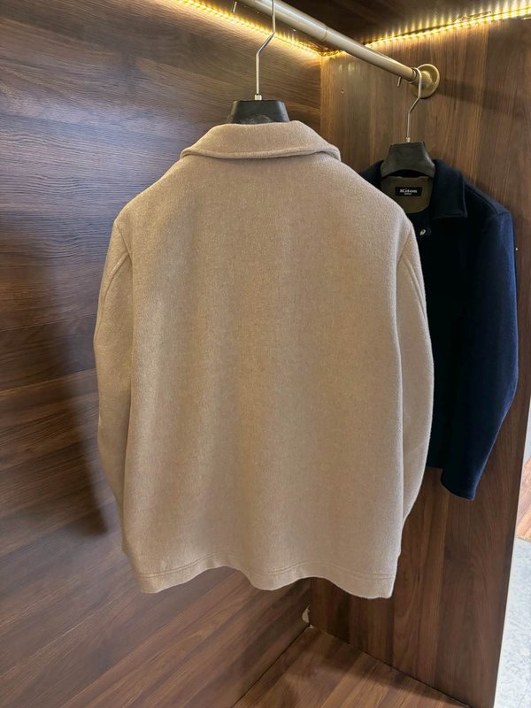 Kiton 남성 울 캐시미어 혼방 셔츠 자켓 001-216212