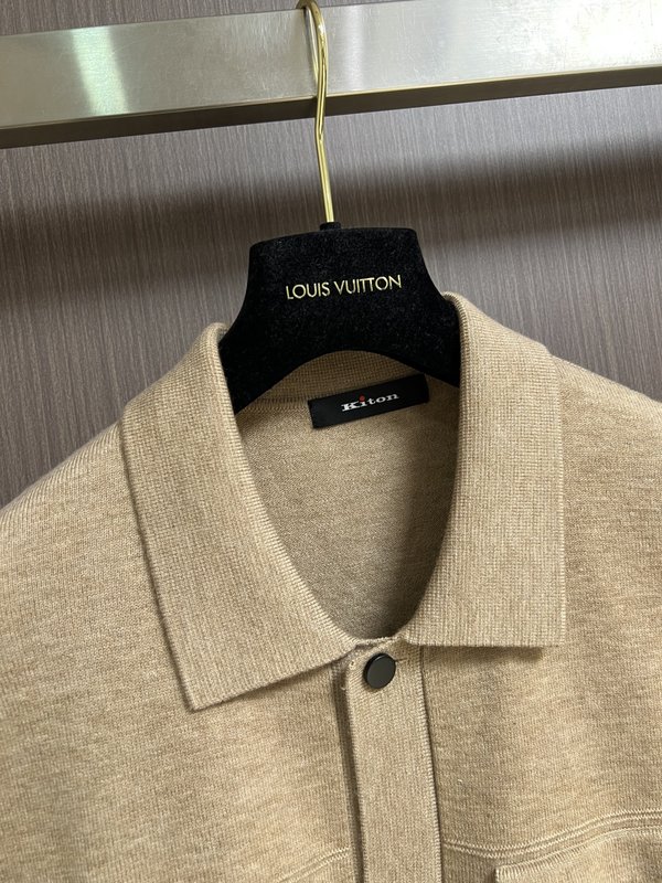 Kiton 가을 겨울 울 플립 칼라 자켓 아우터 001-216213