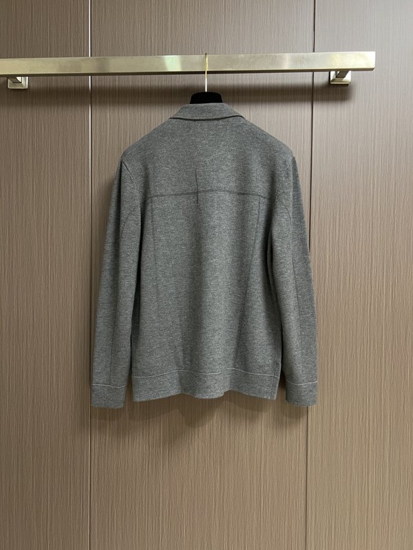 Kiton 가을 겨울 울 플립 칼라 자켓 아우터 001-216214