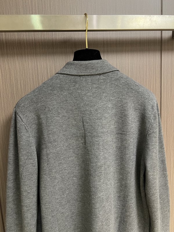 Kiton 가을 겨울 울 플립 칼라 자켓 아우터 001-216214