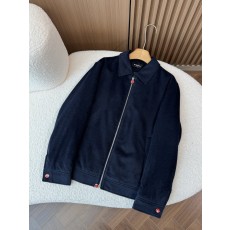 Kiton 남성 라펠 칼라 비즈니스 캐주얼 울 자켓 001-216228