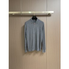 하프 지퍼 칼라 메리노 울 니트 스웨터 001-216230