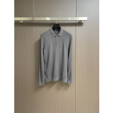 Kiton 3 버튼 라펠 니트 긴팔 스웨터 001-216236