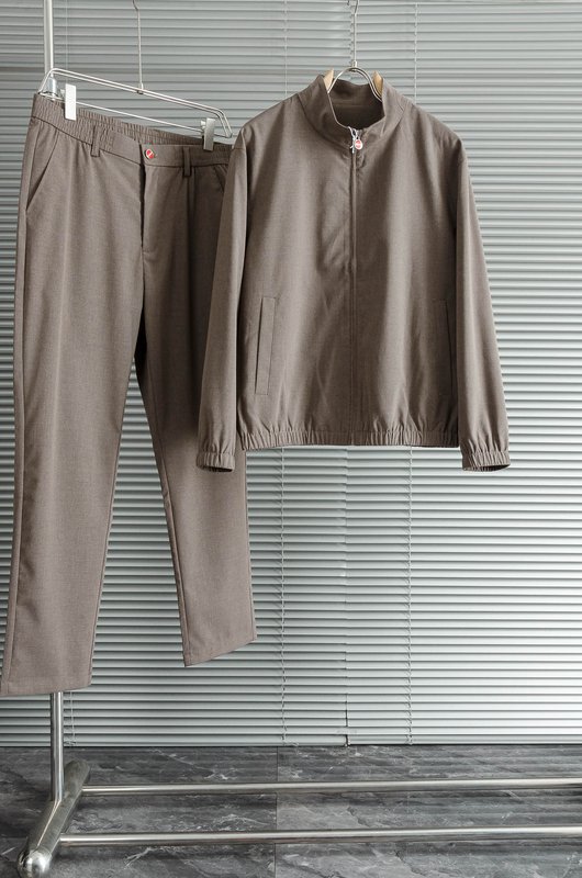 Kiton 남성 캐주얼 스포츠 세트 자켓 및 바지 001-216241