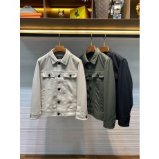 Kiton 가을 겨울 브러시드 테크니컬 칼라 자켓 001-216264