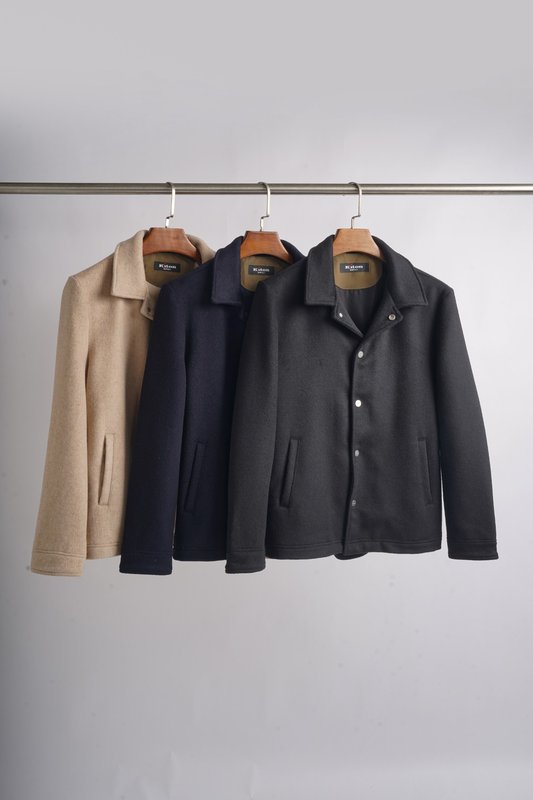 Kiton 울 캐시미어 혼방 남성 셔츠 자켓 001-216268