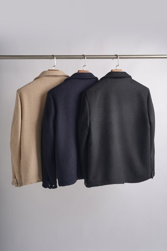 Kiton 울 캐시미어 혼방 남성 셔츠 자켓 001-216268