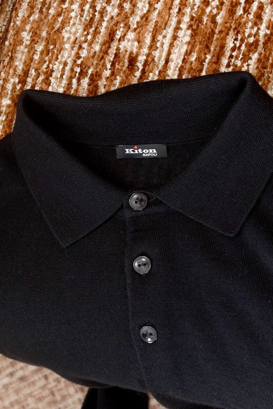 Kiton 남성 폴로넥 울 스웨터 001-216286