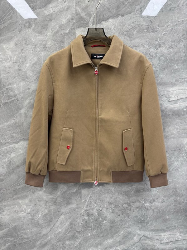 Kiton 올드머니 스타일 울 플립 칼라 자켓 001-216288