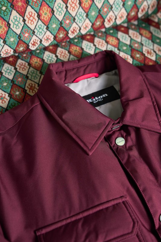 Kiton 남성용 경량 보온 패딩 자켓 001-216295