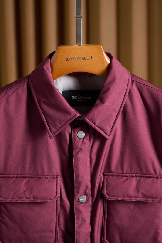 Kiton 남성용 경량 보온 패딩 자켓 001-216295