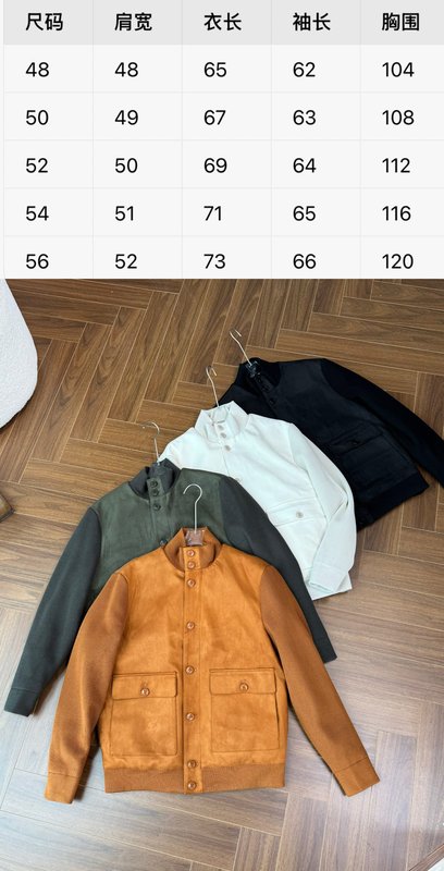 Kiton 남성용 가을 겨울 비즈니스 캐주얼 니트 패딩 001-216299
