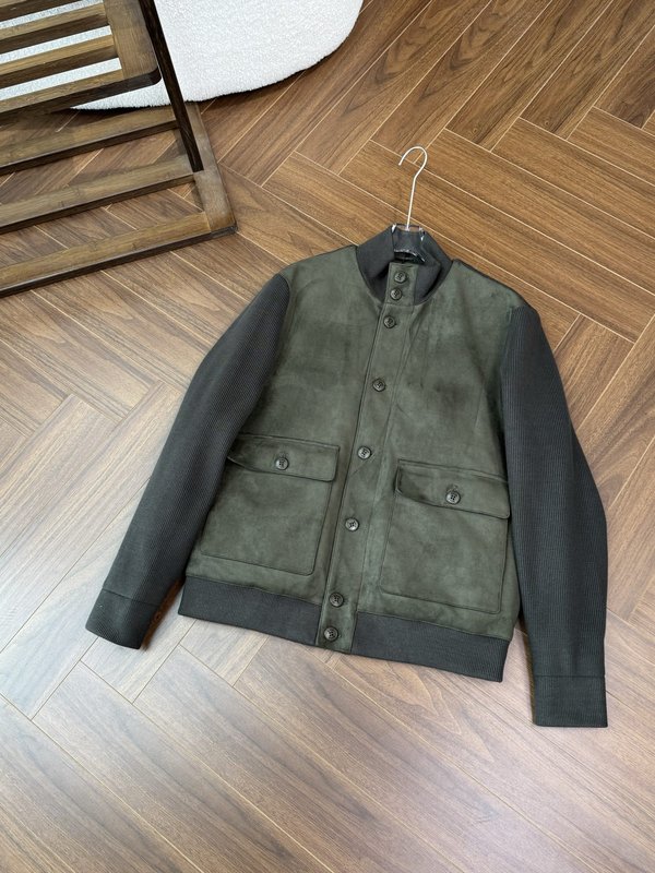 Kiton 남성용 가을 겨울 비즈니스 캐주얼 니트 패딩 001-216299