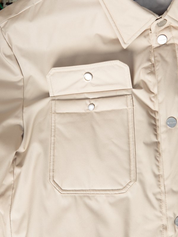 Kiton 남성 셔츠형 보온 패딩 자켓 001-216303
