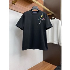 루이비통 남성 순면 라운드넥 반팔 티셔츠 001-216311