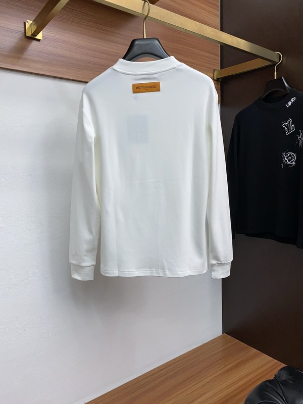 루이비통 남성 라운드넥 긴팔 티셔츠 001-216313