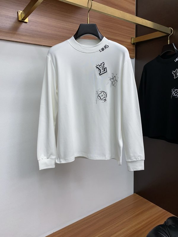 루이비통 남성 라운드넥 긴팔 티셔츠 001-216313