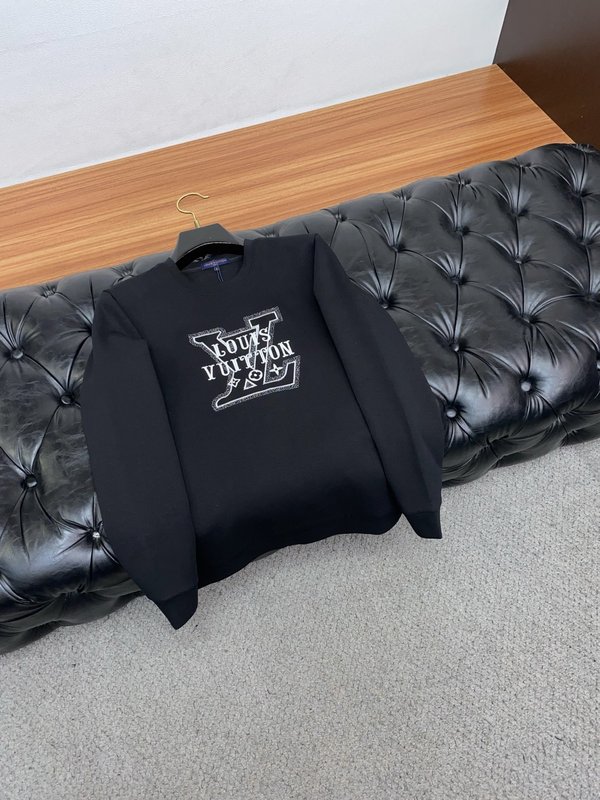 루이비통 남성 라운드넥 두꺼운 에어코튼 긴팔 후드티 001-216317