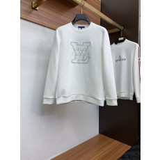 루이비통 남성 심플 라운드넥 두꺼운 긴팔 후드티 001-216318