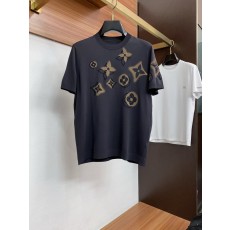 루이비통 남성 라운드넥 니트 반팔 티셔츠 001-216331