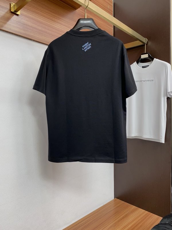 루이비통 남성 순면 라운드넥 반팔 티셔츠 001-216340